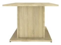 Mesa De Centro| Mesa de centro | Mesa de apoio 102x55.5x40 cm derivados madeira carvalho sonoma Bege