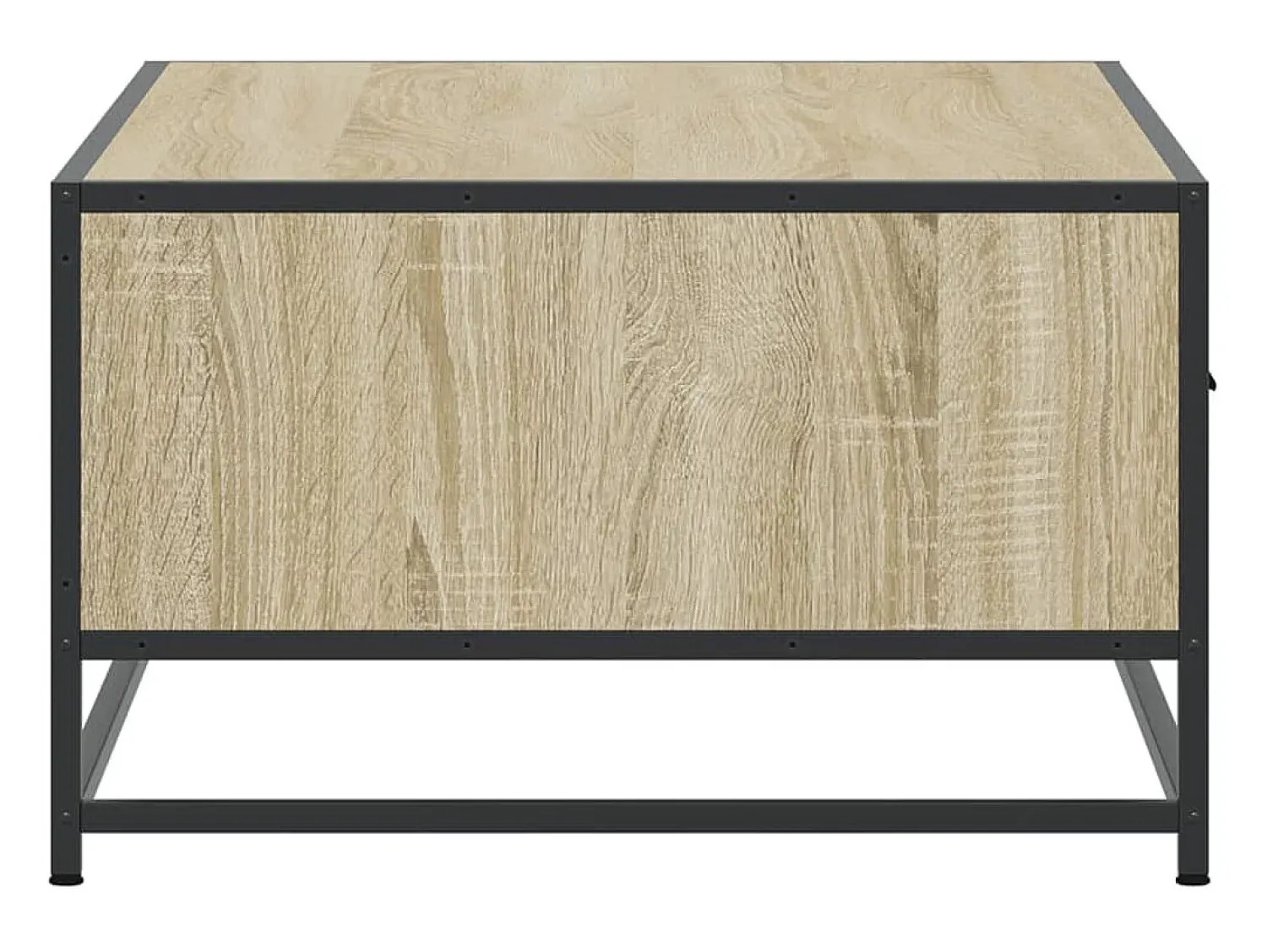 Mesa de centro | Mesa de apoio 90x57x35 cm deriv. madeira/metal carvalho sonoma^ Mesa De Centro