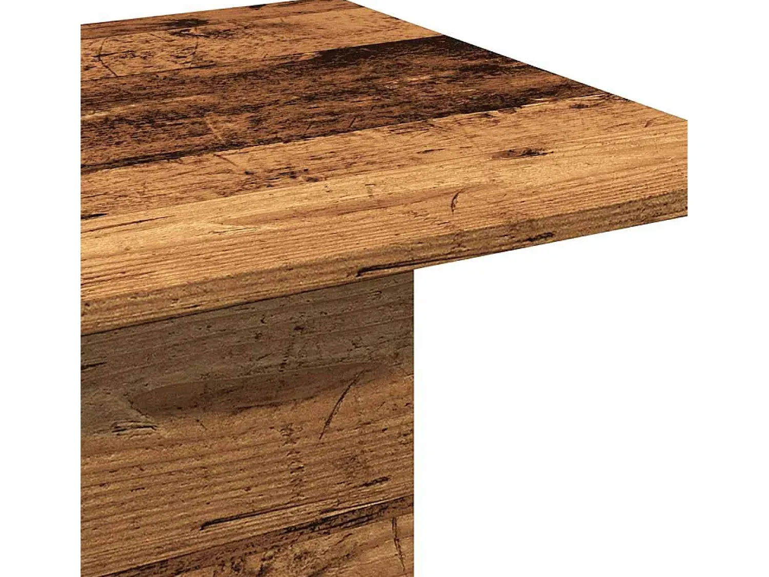 Mesa De Centro| Mesa de centro | Mesa de apoio 102x55.5x40cm derivados de madeira madeira velha Castanho
