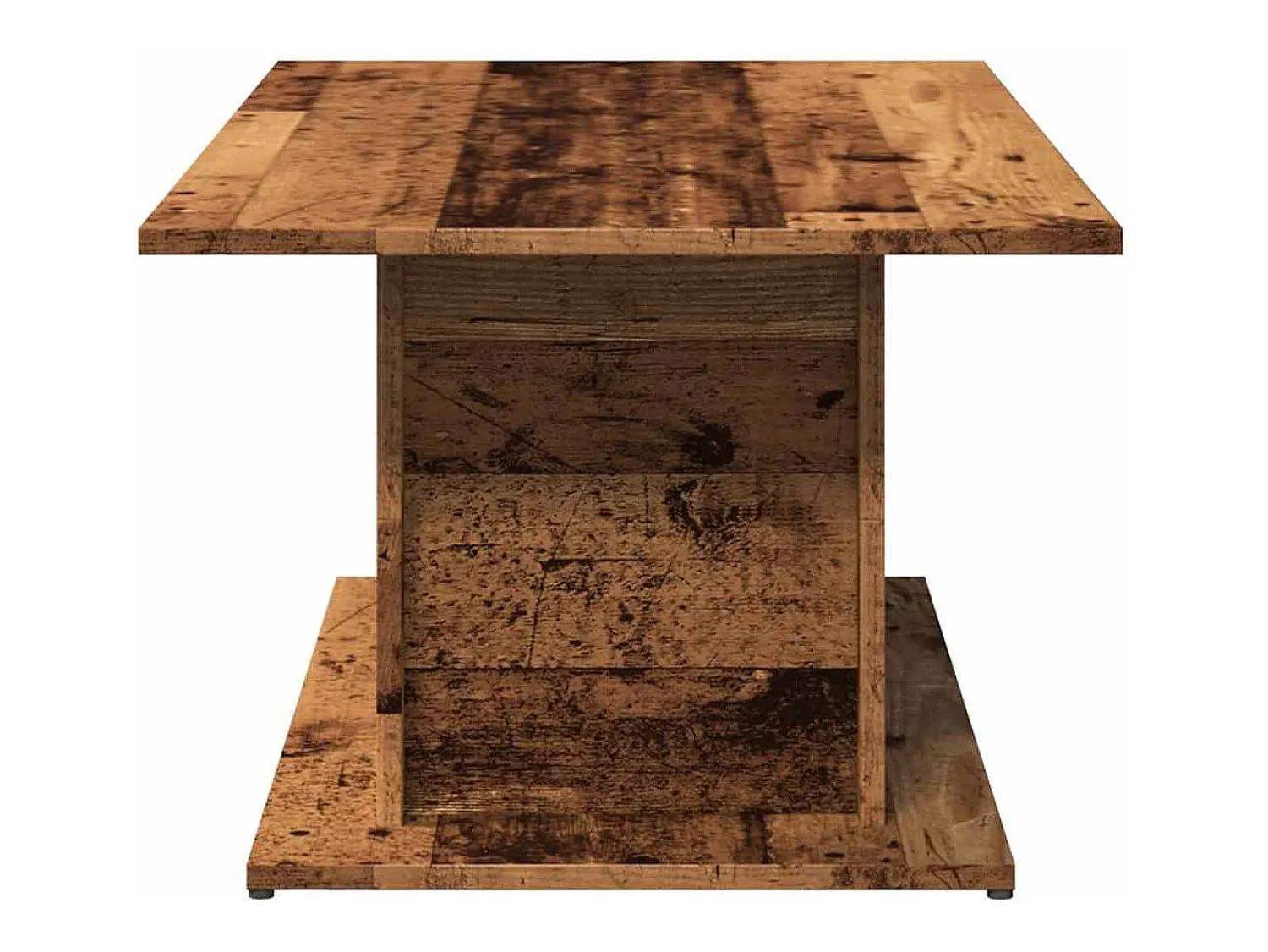 Mesa De Centro| Mesa de centro | Mesa de apoio 102x55.5x40cm derivados de madeira madeira velha Castanho