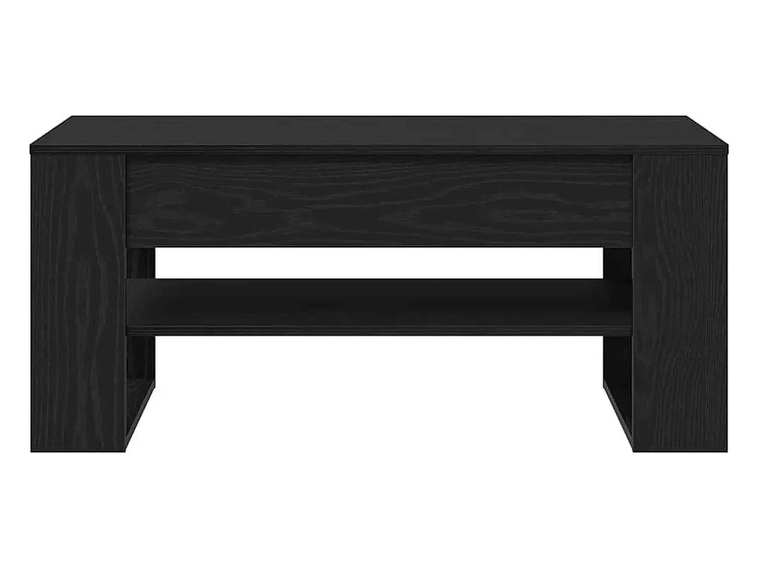 Mesa De Centro* Mesa de centro | Mesa de apoio Carvalho 102x55x45 cm Preto