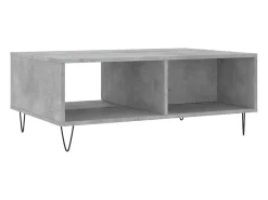 Mesa De Centro| Mesa de centro | Mesa de apoio 90x60x35 cm derivados madeira cimento Cinzento