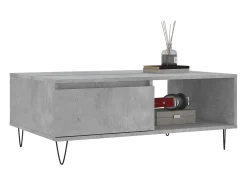 Mesa De Centro| Mesa de centro | Mesa de apoio 90x60x35 cm derivados madeira cimento Cinzento