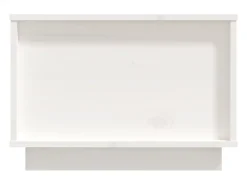 Mesa De Centro| Mesa de centro | Mesa de apoio 60x50x35 cm madeira de pinho maciça Branco