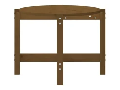 Mesa de centro | Mesa de apoio 118x63x45cm madeira de pinho maciça -mel Castanho