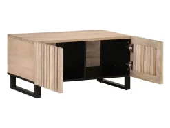 Online Mesa de centro | Mesa de apoio 80x51x40 cm madeira de mangueira maciça Branco