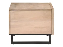 Online Mesa de centro | Mesa de apoio 80x51x40 cm madeira de mangueira maciça Branco