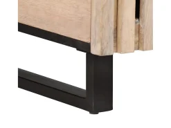 Online Mesa de centro | Mesa de apoio 80x51x40 cm madeira de mangueira maciça Branco