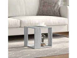 Online Mesa de centro | Mesa de apoio 32x32x30 cm derivados de madeira sonoma Cinzento