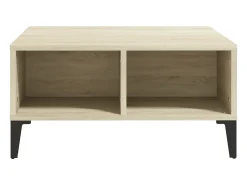 Hot Mesa de centro | Mesa de apoio 60x60x30 cm derivados de madeira carvalho sonoma Castanho