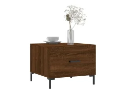Mesa De Centro| Mesa de centro | Mesa de apoio 50x50x40 cm derivados madeira carvalho Castanho