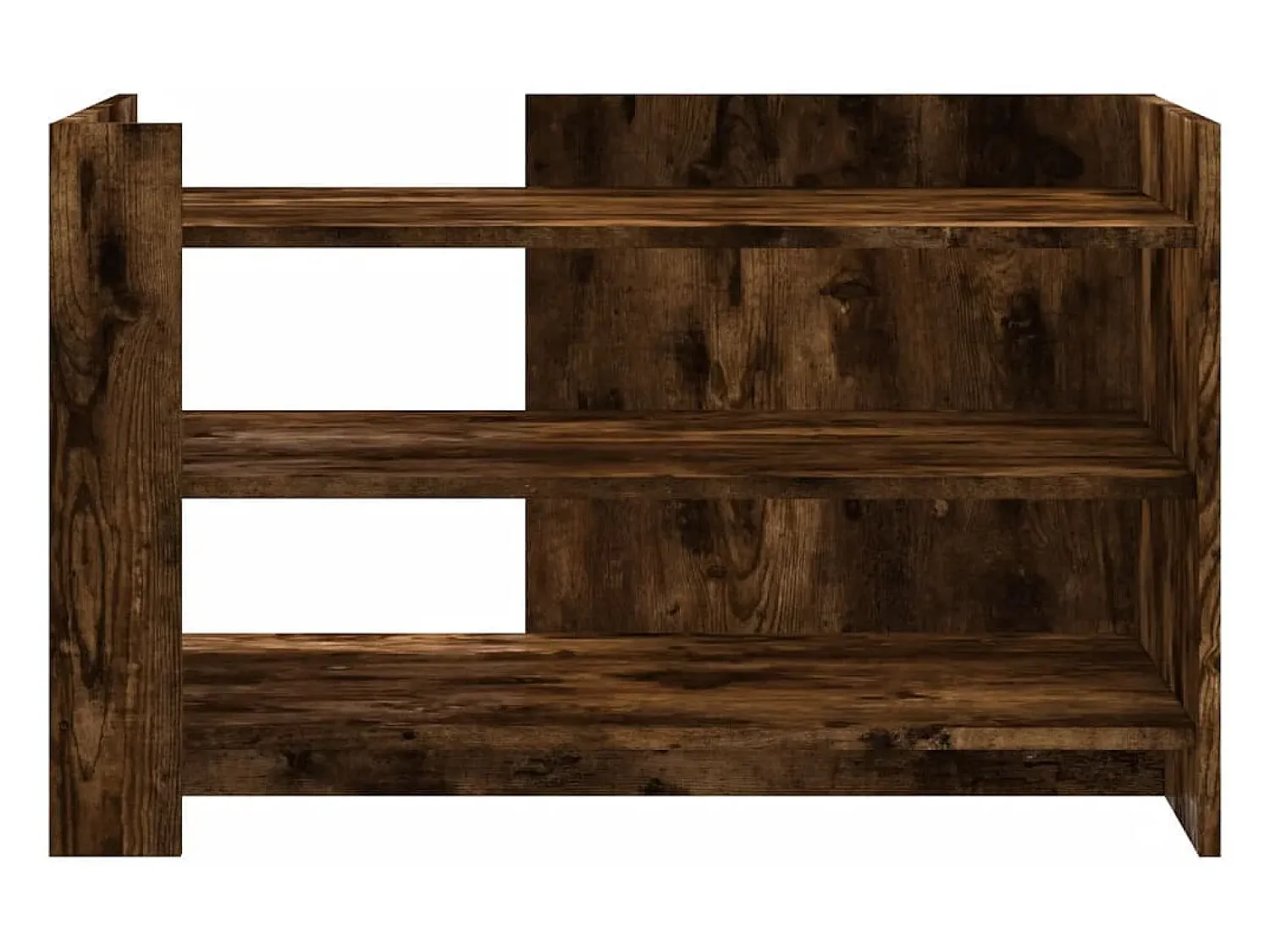 Mesa de centro | Mesa de apoio 80x50x50 cm derivados de madeira carvalho fumado^ Mesa De Centro