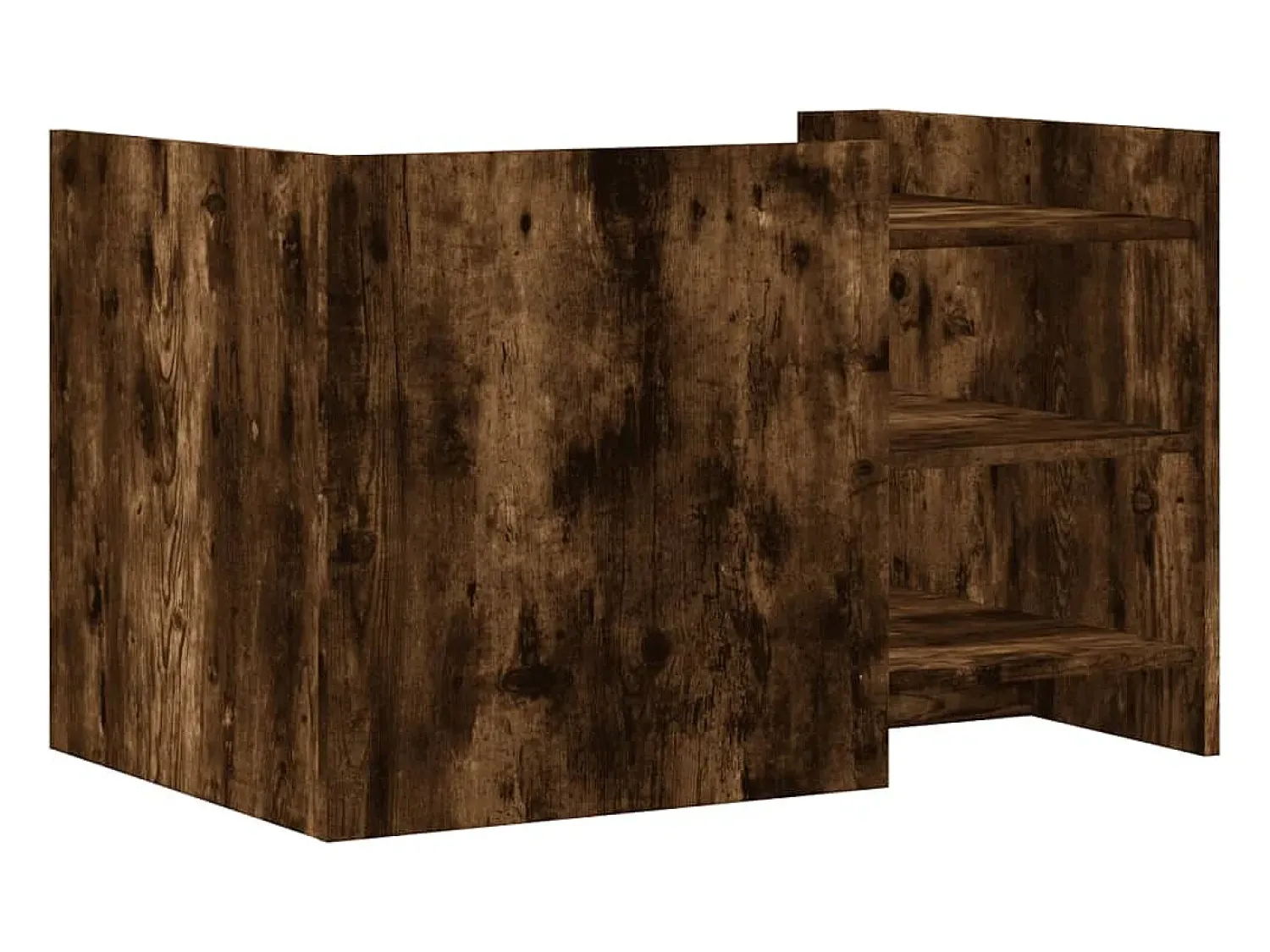 Mesa de centro | Mesa de apoio 80x50x50 cm derivados de madeira carvalho fumado^ Mesa De Centro