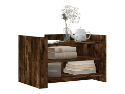 Mesa de centro | Mesa de apoio 80x50x50 cm derivados de madeira carvalho fumado^ Mesa De Centro