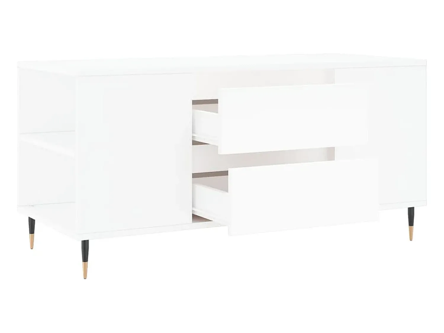 Discount Mesa de centro | Mesa de apoio 102x44.5x50 cm derivados de madeira Branco