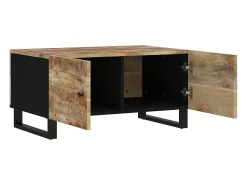 Mesa De Centro* Mesa de centro | Mesa de apoio | Mesa de café 80x50x40 madeira mangueira maciça/deriv. madeira Castanho