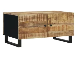 Mesa De Centro* Mesa de centro | Mesa de apoio | Mesa de café 80x50x40 madeira mangueira maciça/deriv. madeira Castanho