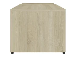 Mesa De Centro* Mesa de centro | Mesa de apoio 90x45x35 cm derivados de madeira carvalho sonoma Castanho