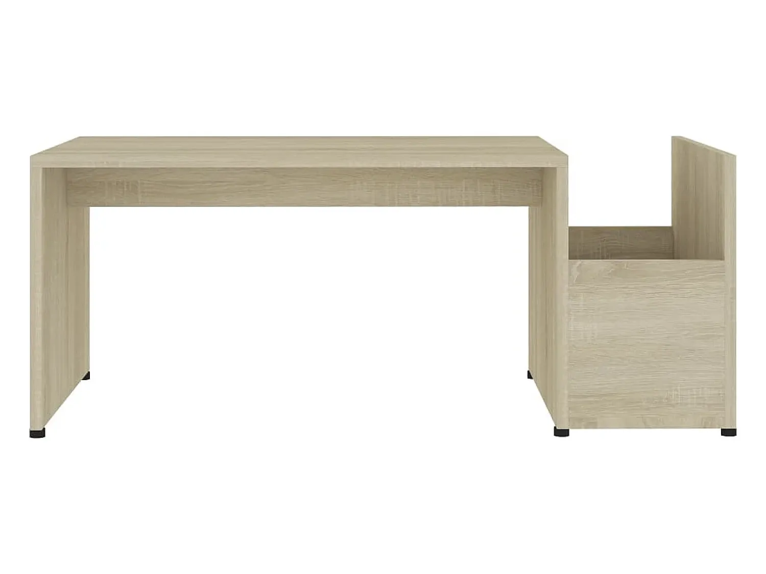 Mesa De Centro* Mesa de centro | Mesa de apoio 90x45x35 cm derivados de madeira carvalho sonoma Castanho
