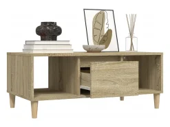 Mesa de centro | Mesa de apoio 90x50x36.5 cm derivados madeira carvalho sonoma^ Mesa De Centro