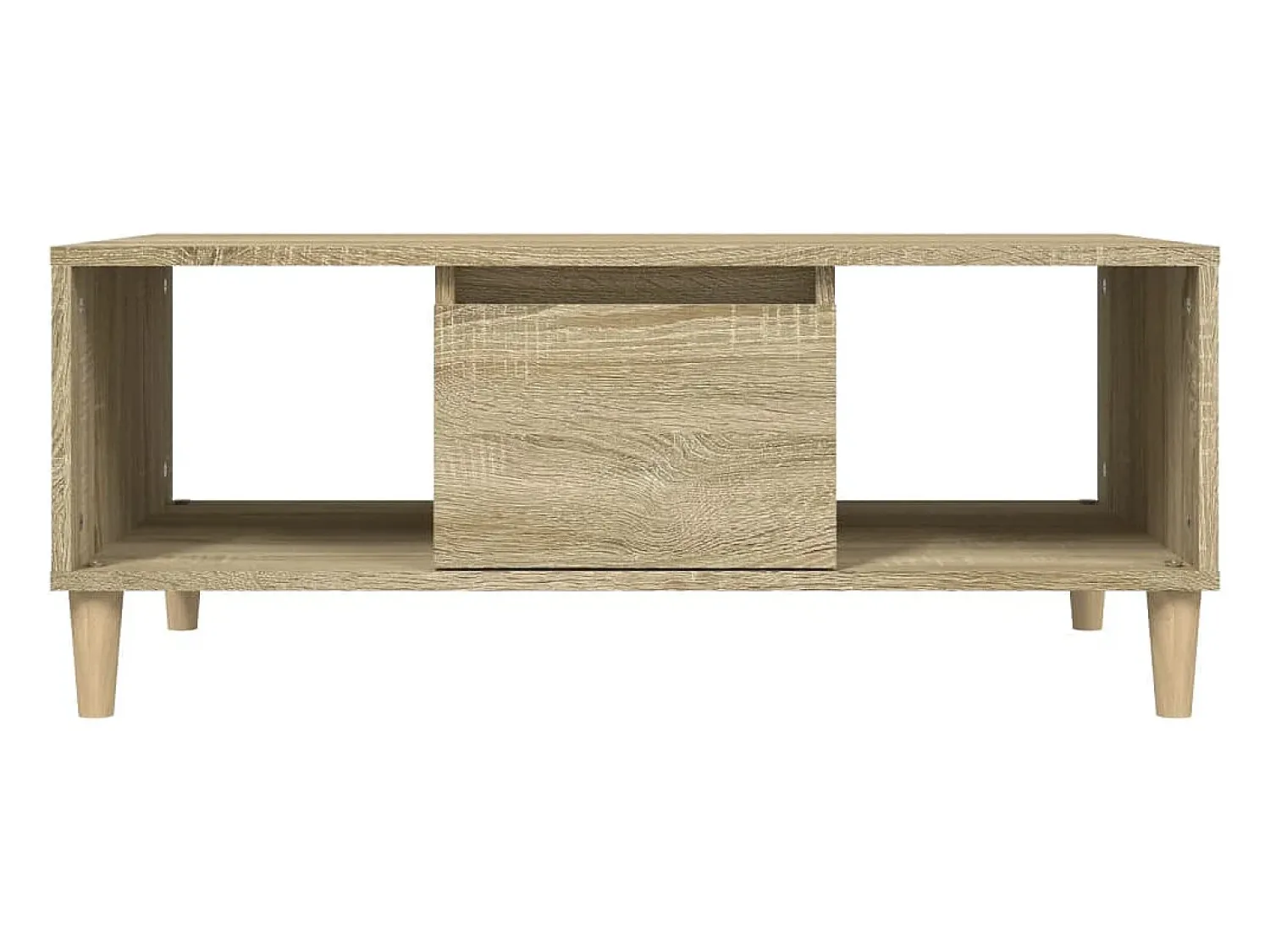 Mesa de centro | Mesa de apoio 90x50x36.5 cm derivados madeira carvalho sonoma^ Mesa De Centro