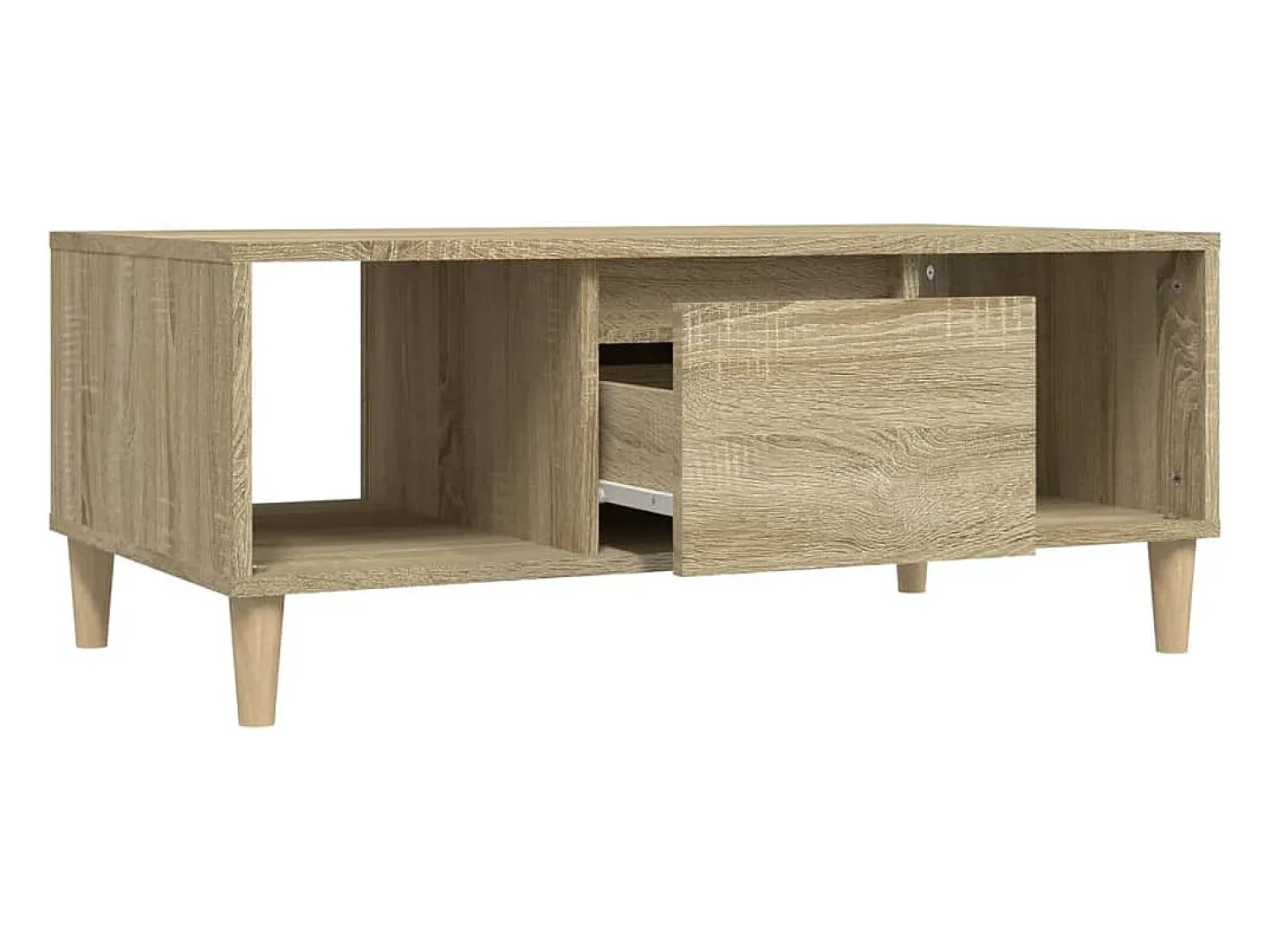 Mesa de centro | Mesa de apoio 90x50x36.5 cm derivados madeira carvalho sonoma^ Mesa De Centro