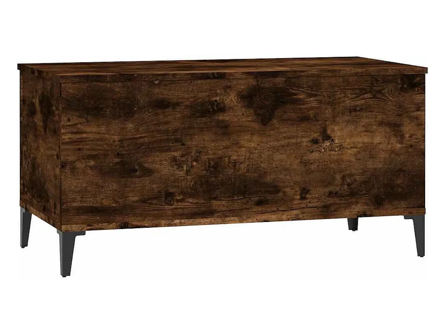New Mesa de centro | Mesa de apoio 90x44.5x45 cm derivados madeira carvalho fumado Castanho