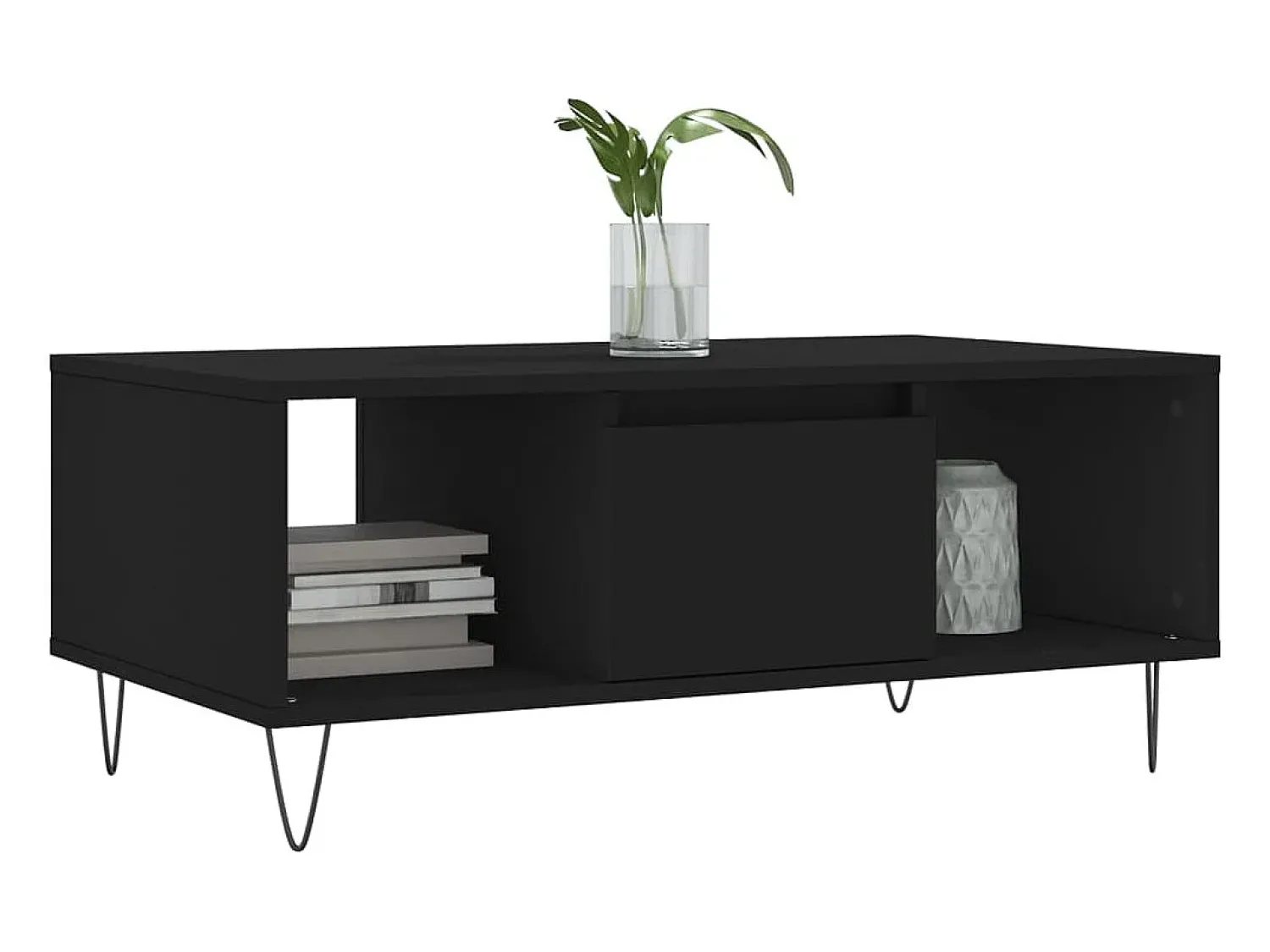 Mesa de centro | Mesa de apoio 90x50x36.5 cm derivados de madeira^ Mesa De Centro