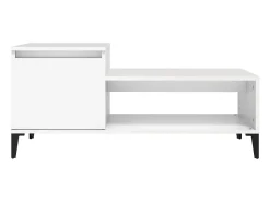 Mesa De Centro| Mesa de centro | Mesa de apoio 100x50x45 cm derivados de madeira Branco