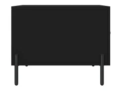 Mesa De Centro| Mesa de centro | Mesa de apoio 50x50x40 cm derivados de madeira Preto