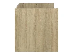 Mesa De Centro| Mesa de centro | Mesa de apoio 100x50x50cm derivados de madeira carvalho sonoma Castanho