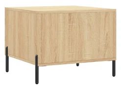 Mesa De Centro| Mesa de centro | Mesa de apoio 50x50x40 cm derivados de madeira carvalho sonoma Castanho