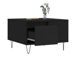 Mesa De Centro* Mesa de centro | Mesa de apoio 55x55x36.5 cm derivados de madeira Preto