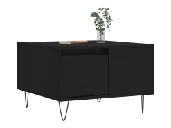 Mesa De Centro* Mesa de centro | Mesa de apoio 55x55x36.5 cm derivados de madeira Preto