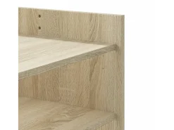 Mesa De Centro| Mesa de centro | Mesa de apoio 80x50x50 cm derivados de madeira carvalho sonoma Castanho
