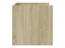 Mesa De Centro| Mesa de centro | Mesa de apoio 80x50x50 cm derivados de madeira carvalho sonoma Castanho
