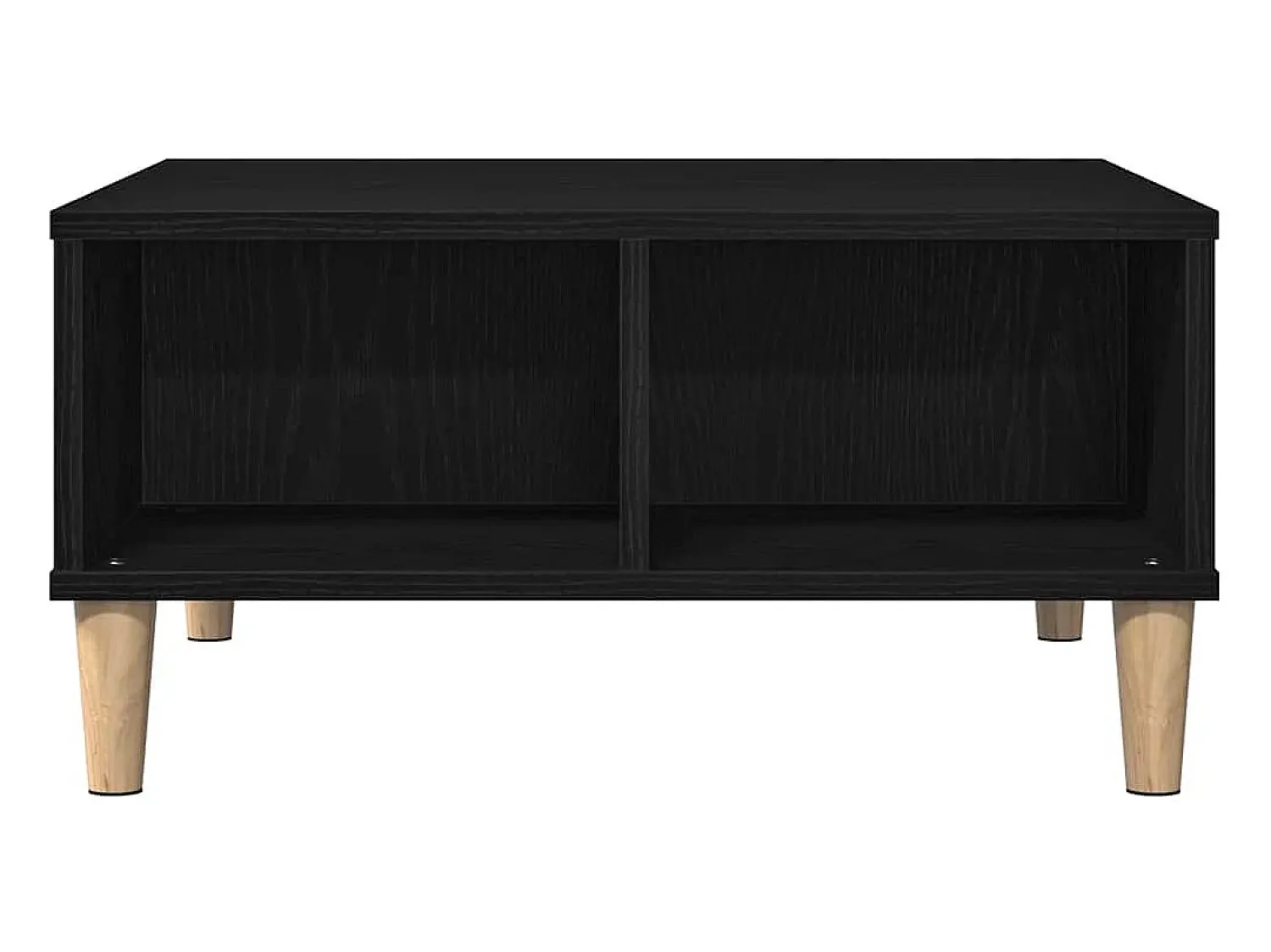 Mesa De Centro| Mesa de centro | Mesa de apoio Carvalho 60x60x30 cm Preto