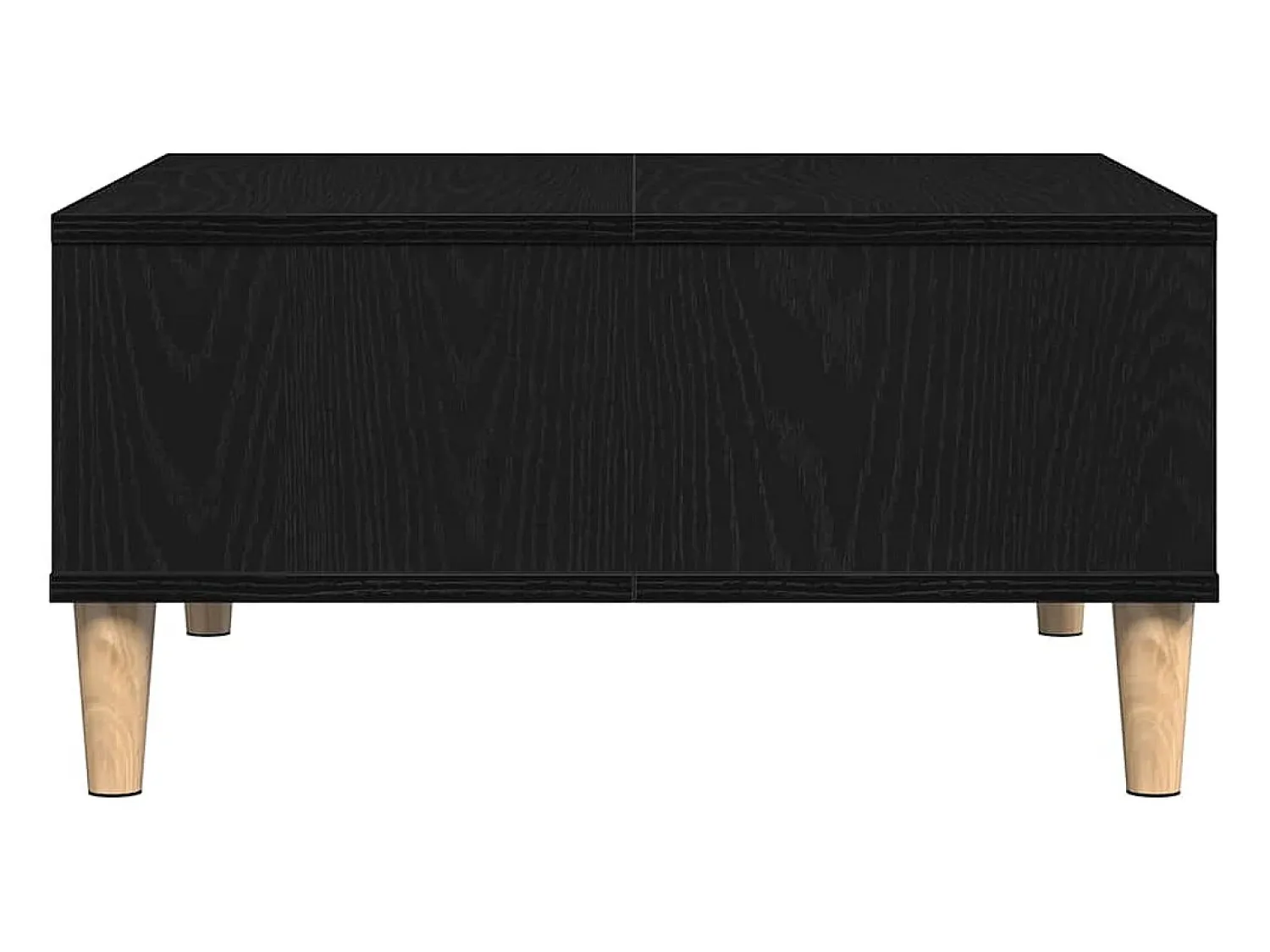 Mesa De Centro| Mesa de centro | Mesa de apoio Carvalho 60x60x30 cm Preto