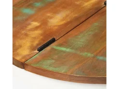 Mesa De Centro| Mesa de centro | Mesa de apoio 50x27 cm madeira recuperada maciça Branco