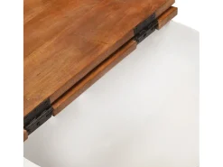 Mesa De Centro| Mesa de centro | Mesa de apoio 50x27 cm madeira recuperada maciça Branco