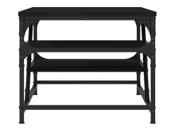 Mesa De Centro| Mesa de centro | Mesa de apoio 100x49x40 cm derivados de madeira Preto