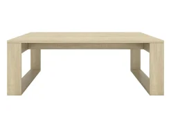 Mesa De Centro* Mesa de centro | Mesa de apoio 100x100x35 cm derivados madeira carvalho sonoma Castanho