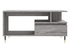 Mesa De Centro* Mesa de centro | Mesa de apoio 90x49x45 cm derivados de madeira sonoma Cinzento