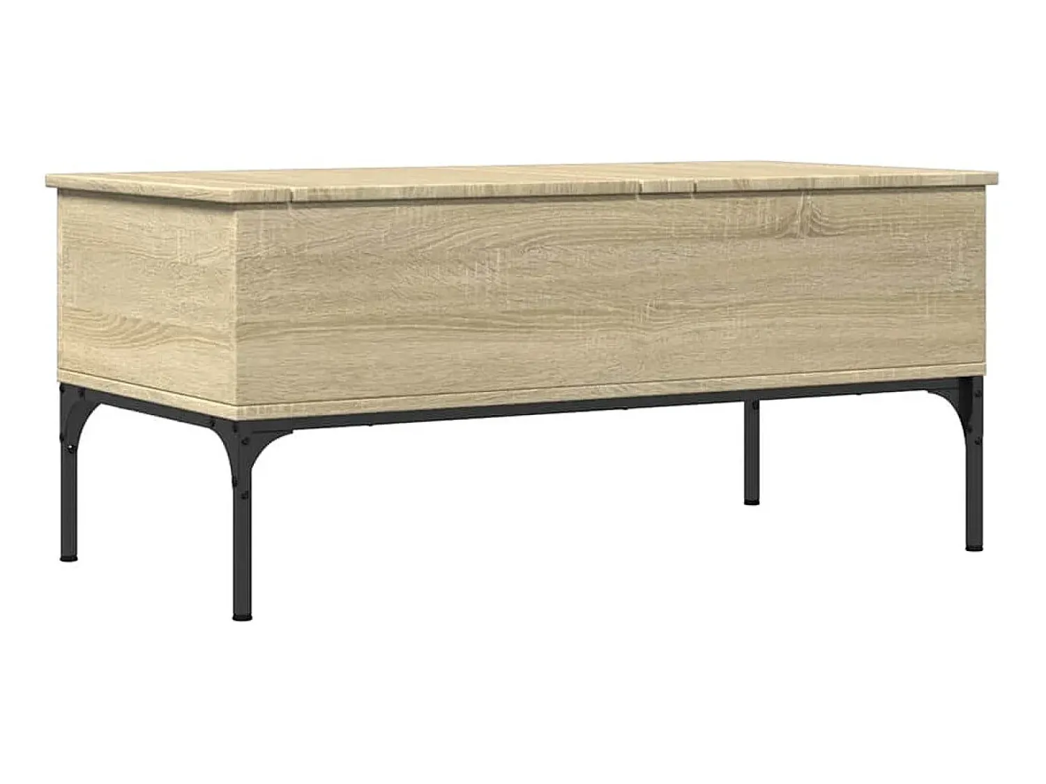 Mesa de centro | Mesa de apoio 100x50x45cm deriv. madeira/metal carvalho sonoma^ Mesa De Centro