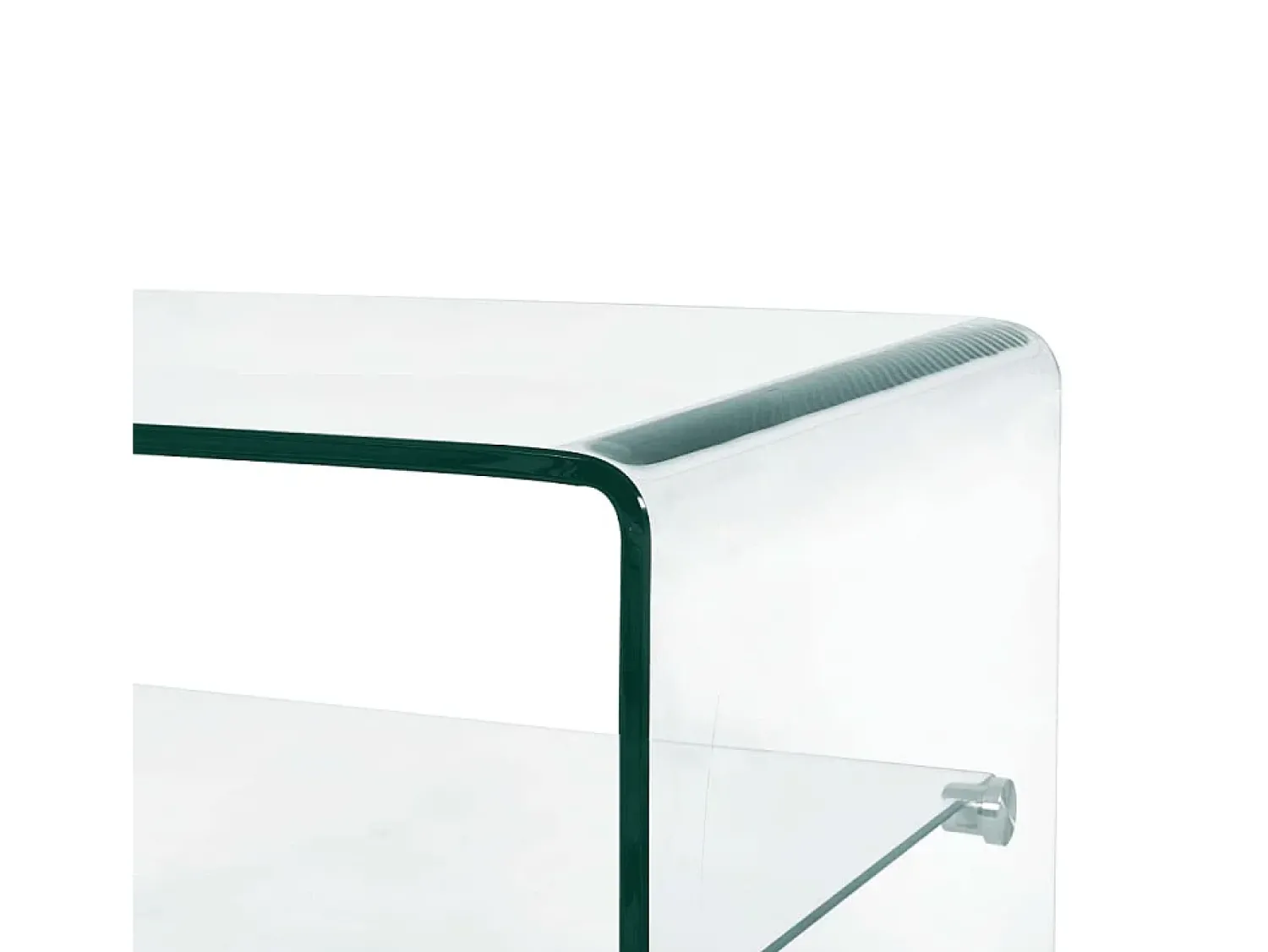 Mesa De Centro| Mesa de centro | Mesa de apoio 50x45x33 cm vidro temperado Transparente