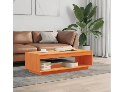 Mesa De Centro* Mesa de centro | Mesa de apoio 110x50x33.5 cm pinho maciço mel Castanho