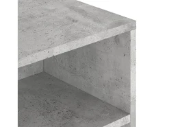 Mesa De Centro* Mesa de centro | Mesa de apoio 90x55x42.5 cm derivados de madeira cinza cimento Cinzento