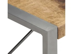 Sale Mesa de centro | Mesa de apoio | Mesa de café 180x90x40 cm madeira de mangueira áspera Castanho
