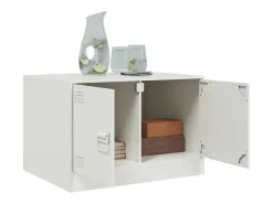 Mesa De Centro| Mesa de centro | Mesa de apoio 67x50x44 cm aço Branco
