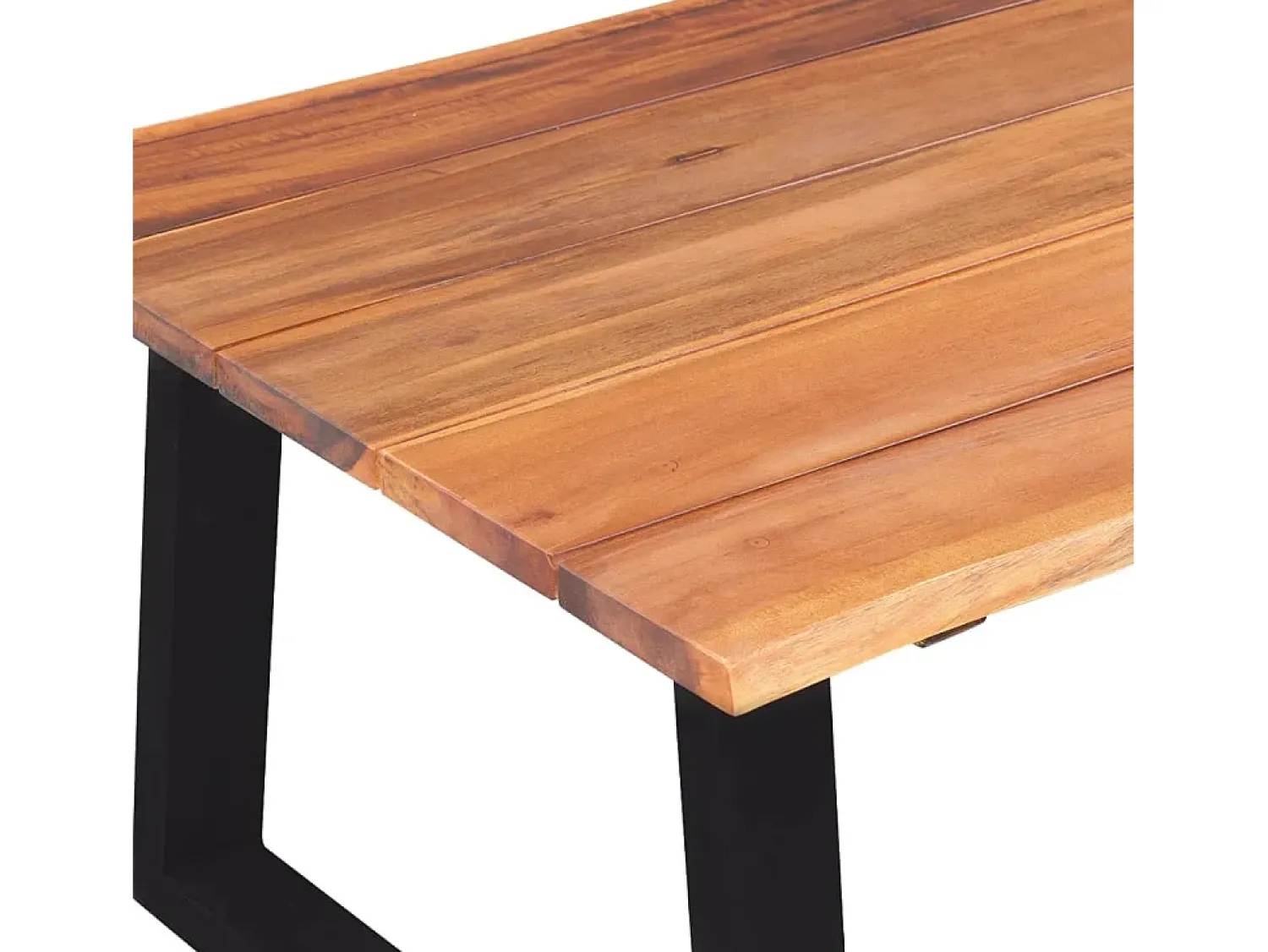 Mesa De Centro* Mesa de centro | Mesa de apoio em madeira de acácia maciça 110x60x40 cm Castanho